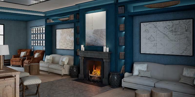 Hotel Antigua Palma - Casa Noble מראה חיצוני תמונה A fireplace in a living room